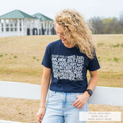 Running Short Sleeve Crop Tee - Gone For a ___ Run