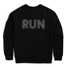 Running Raglan Crew Neck Sweatshirt - Run Lines