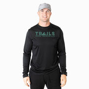 Men's Running Long Sleeve Performance Tee - Trails Over Treadmills