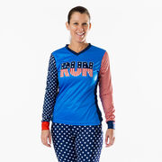 Women's Running Long Sleeve Performance Tee - Patriotic Run