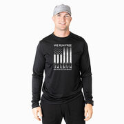 Men's Running Long Sleeve Performance Tee - Because of the Brave