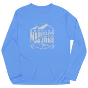 Men's Running Long Sleeve Performance Tee - Running Mountains