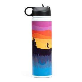 Running Stainless Steel Water Bottle - Happy Hour