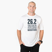 Men's Running Short Sleeve Performance Tee - 26.2 Math Miles