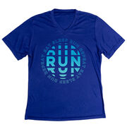 Women's Short Sleeve Tech Tee - Eat Sleep Run Repeat