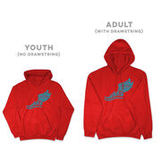Cross Country Hooded Sweatshirt - Winged Foot Inspirational Words