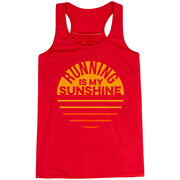 Flowy Racerback Tank Top - Running is My Sunshine