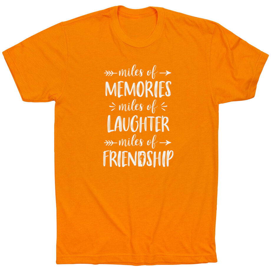 Running Short Sleeve T-Shirt - Miles of Friendship Mantra