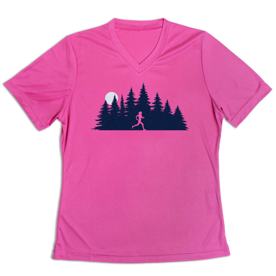 Women's Short Sleeve Tech Tee - Moonlit Run