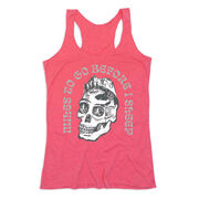 Women's Everyday Tank Top - Miles To Go Before I Sleep - Skull