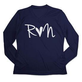 Women's Long Sleeve Tech Tee - Run Heart