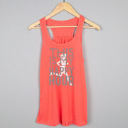 Flowy Racerback Tank Top - This Is My Happy Hour