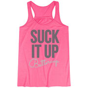Flowy Racerback Tank Top - Suck It Up Buttercup