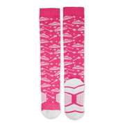 Woven Knee-High Socks - Princess