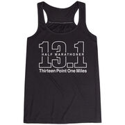 Running Flowy Racerback Tank Top - Half Marathoner 13.1 Miles