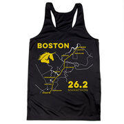 Women's Racerback Performance Tank Top - Boston Route