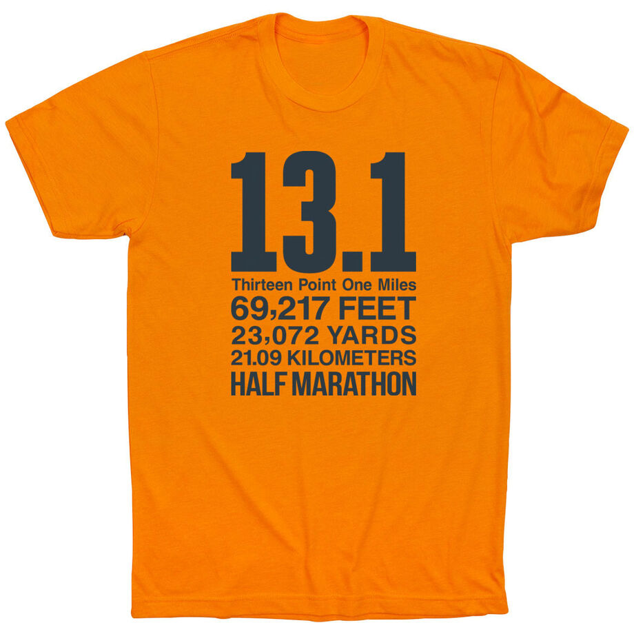 Running Short Sleeve T-Shirt - 13.1 Math Miles