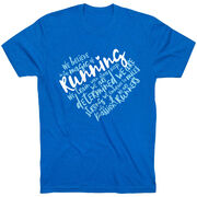 Running Short Sleeve Tee - Live Love Run Heart