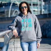 Statement Fleece Hoodie - All You Need is Love and Running