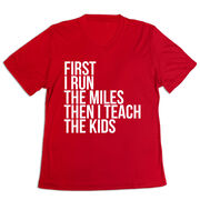 Women's Short Sleeve Tech Tee - Then I Teach The Kids