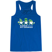 Flowy Racerback Tank Top - Runnin' With My Gnomies&reg; - Lucky
