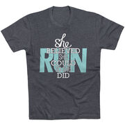 Running Short Sleeve T-Shirt - She Believed She Could So She Did