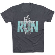 Running Short Sleeve T-Shirt - She Believed She Could So She Did