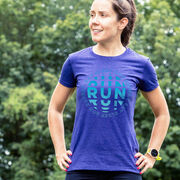 Women's Everyday Runners Tee - Eat Sleep Run Repeat