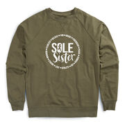 Running Raglan Crew Neck Pullover - Sole Sister