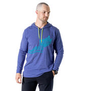 Cross Country Lightweight Hoodie - Winged Foot Inspirational Words