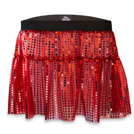 Running Costume Skirt - Red Glitter Sequined
