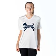 Women's Short Sleeve Tech Tee - I'd Rather Be Running with My Dog