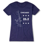 Women's Everyday Runners Tee - Chicago Route