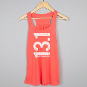 Flowy Racerback Tank Top - 13.1 Half Marathon Vertical