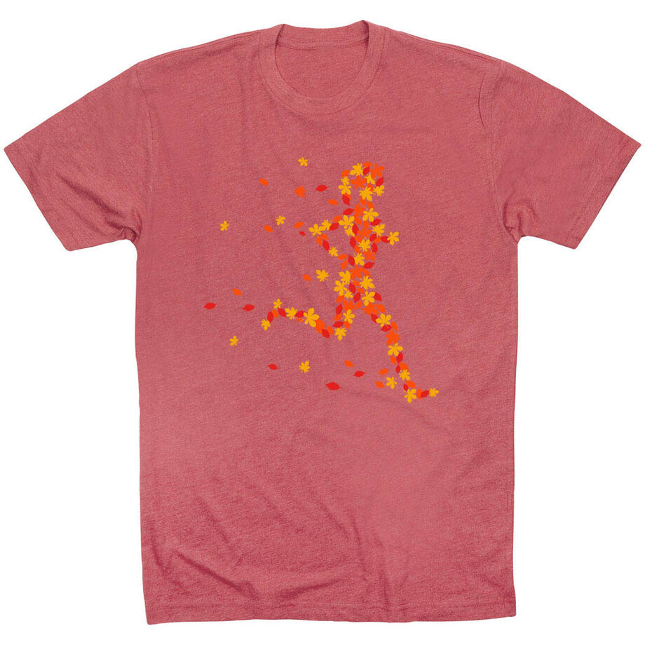 Running Short Sleeve T-Shirt - Autumn Runner Girl