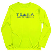 Men's Running Long Sleeve Performance Tee - Trails Over Treadmills