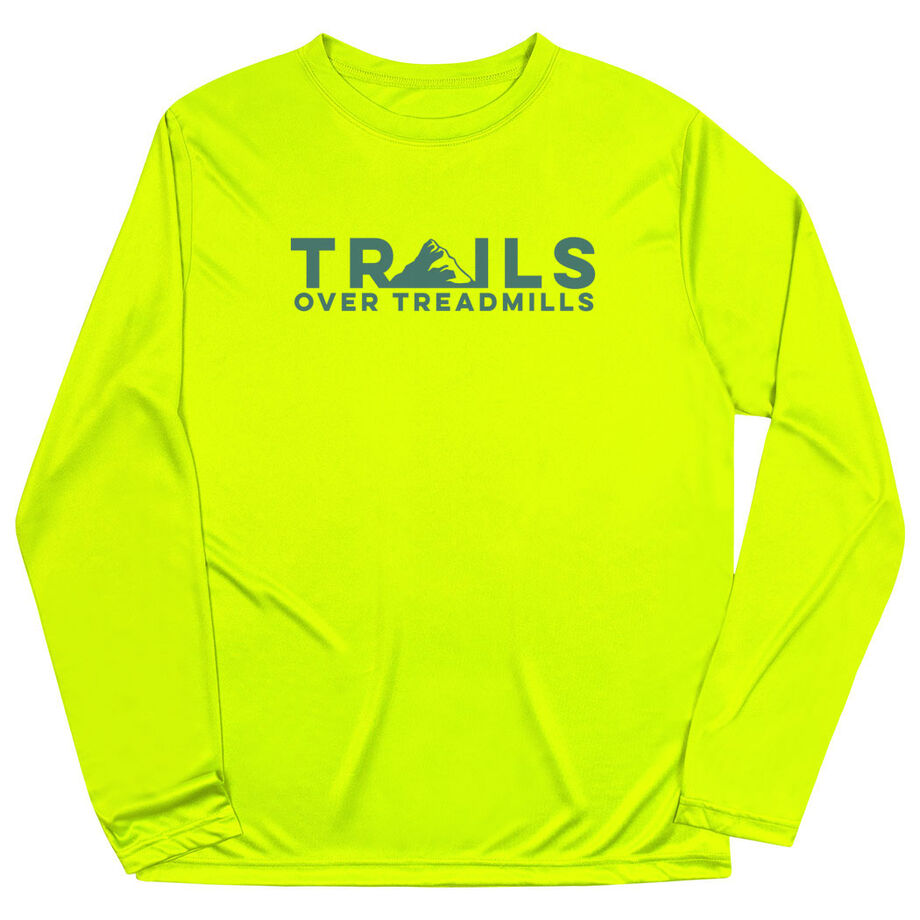 Men's Running Long Sleeve Performance Tee - Trails Over Treadmills