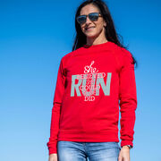 Running Raglan Crew Neck Pullover - She Believed She Could So She Did