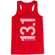 Flowy Racerback Tank Top - 13.1 Half Marathon Vertical