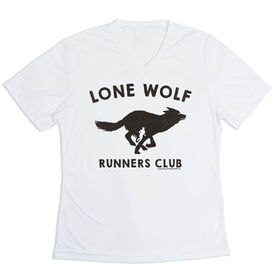 Women's Short Sleeve Tech Tee - Run Club Lone Wolf