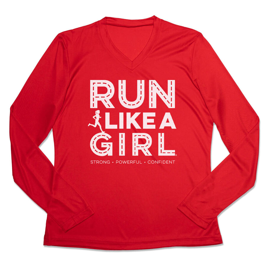 Women's Long Sleeve Tech Tee - Run Like A Girl® Road