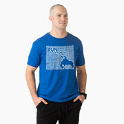 Running Short Sleeve T-Shirt - Wyoming State Runner 
