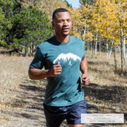 Running Short Sleeve T-Shirt - Trail Runner in the Mountains (Male)