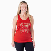 Women's Racerback Performance Tank Top - Run Dirty