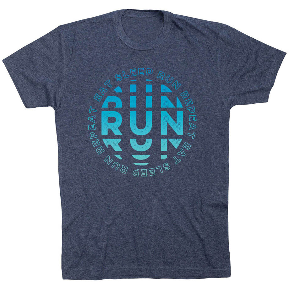 Running Short Sleeve T-Shirt - Eat Sleep Run Repeat