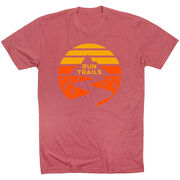 Running Short Sleeve T-Shirt - Run Trails Sunset