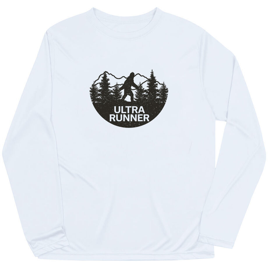 Men's Running Long Sleeve Performance Tee - Ultra Runner Bigfoot