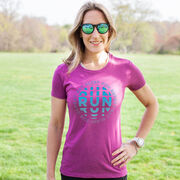 Women's Everyday Runners Tee - Eat Sleep Run Repeat