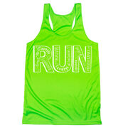 Women's Racerback Performance Tank Top - Run With Inspiration