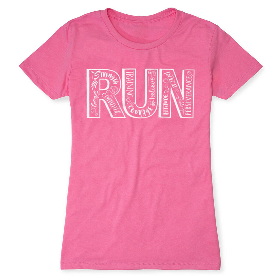 Womens Everyday Runners Tee Run With Inspiration